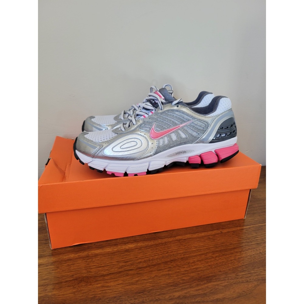 Nike Zoom Vomero+ 4 Womens Shoes Sneakers Silver Pink 354484-161 Sz 7.5